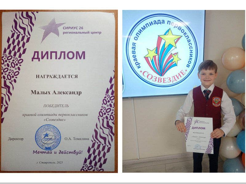 Краевой этап олимпиады «Созвездие» для первоклассников.